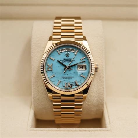 rolex turquoise dial 36|Rolex day date turquoise dial.